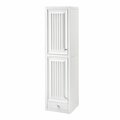 James Martin Vanities Athens 15in Tower Hutch - Left, Glossy White E645-H15L-GW